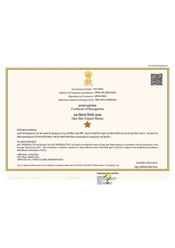 ONE STAR EXPORT HOUSE